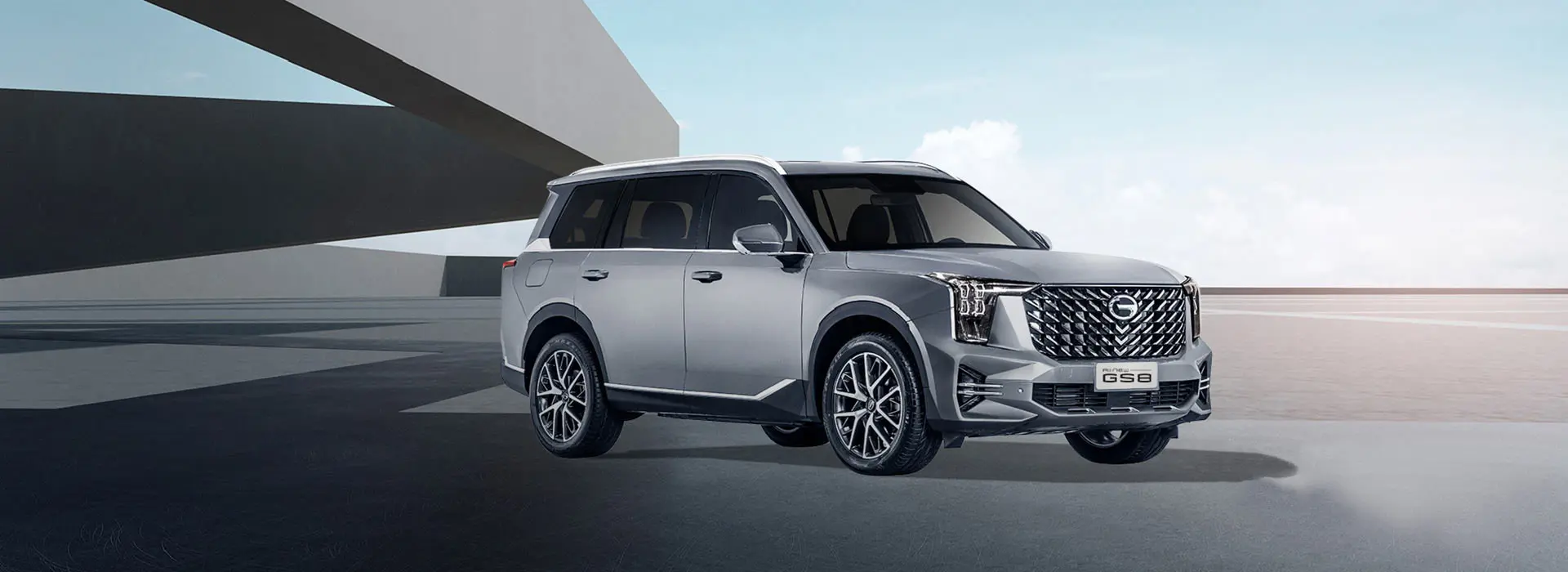 foto de una GS8 gris tomada desde uno de los lados